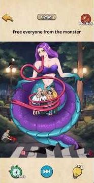 Nightmare Puzzle: The Unknown - Level 64 - Free everyone from the monster.