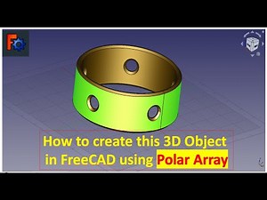 How to create this object in freeCAD using POLAR ARRAY