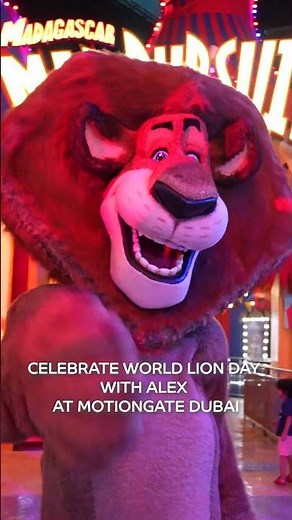 Roar & Dance! Alex The Lion Brings The Moves At MOTIONGATE™ Dubai.