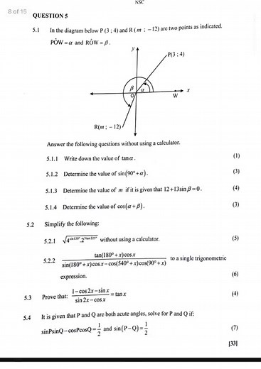 Grade 12 Maths P2 Prelim 2023 Limpopo Province