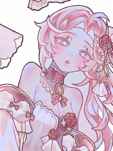 I do admit they make coloring lines less miserable and faster.. but I’m used to rendering everything in one layer 😔💔 Helps with blending since I do it a lot :D . Except when I need to add things behind or above the characters, like sparkles and distant hair strands, then ofc layers come in handy!! I'm not saying I don't use layers, I just prefer rendering in one since that IS what works for me 💔 . . . . . #art #oc #characterdesign #illustration #procreate