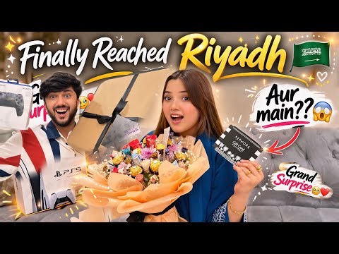 Riyadh reached 🇸🇦🤩 | Grand Surprise 🥹❤️ | Hussain got PS5… 😱 and Main ?? 😳 | @RabeecaKhan