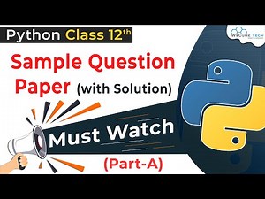 BEST Sample Paper of Computer Science Class 12 2021 | CBSE Sample Paper Class 12 Computer Science