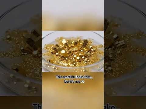 “When Gold Meets Mercury – Shocking Reaction! 🧪✨” #youtubeshorts#viral #shortsviral