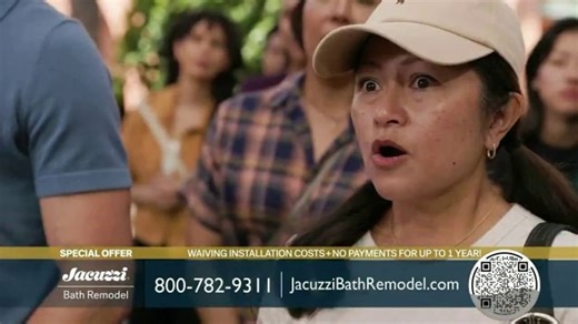 Jacuzzi Bath Remodel TV Spot, 'Behind the Curtain: Waiving Installation Costs'