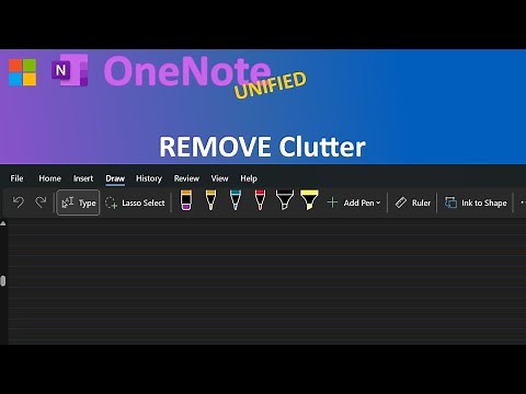 OneNote Unified is CROWDED : Learn How to Remove Clutter from Your Workspace