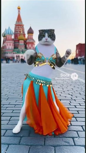 Cat dancing in Moscow #cat #Moscow #dance
