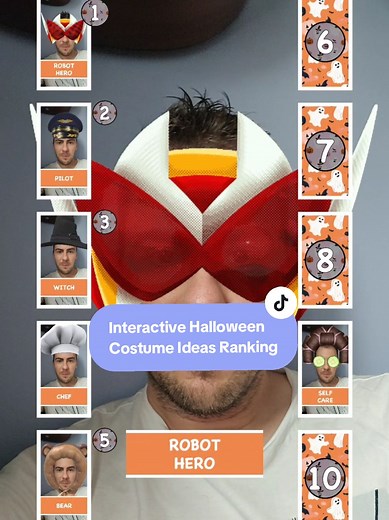 Interactive Halloween costume ideas ranking #BlindRanking #Halloween #HalloweenCostume #HalloweenCostumeRanking #DressUp #HalloweenBlindRanking #HalloweenRanking #Interactive