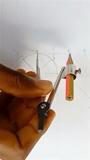 How to draw an involute of a circle #short#engineeringdrawing #technical
