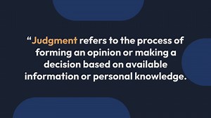 Judgment: A Comprehensive Guide To Understanding Different Aspects Of Judgment