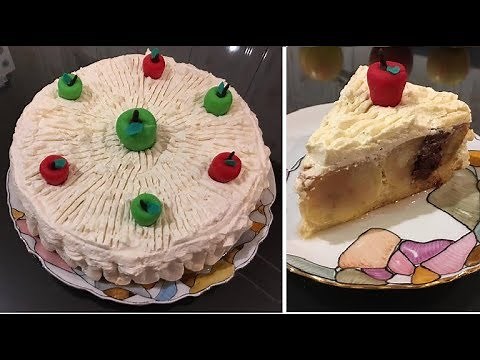 Tort rasturnat de mere cu caramel si frisca | Cristine Cuisine