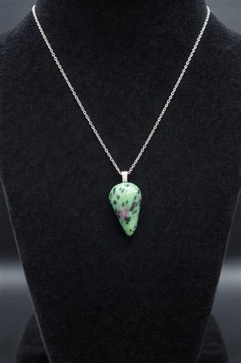 Ruby in Zoisite Pendant - Etsy
