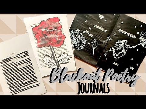 5 Ways to Create a Blackout Poetry Journal