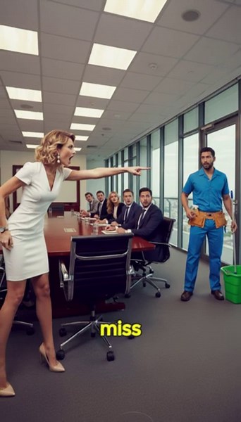 Billionaire CEO Mocked the Janitor “You Know Finance Leave Now!”— His Reply Shocked the Entire Room…