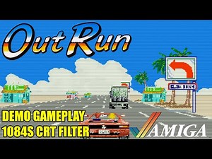 OutRun AGA Demo Gameplay - Commodore Amiga - 1084 CRT Filter