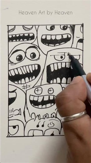 How to do 😱😬story animation art #doodle #drawing