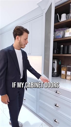 The Kitchen Guy | Here’s how to set up a coffee station using tailored hinges to keep the walkway area clear of any obstructions. 🔥👌 #kitchendesign... | Instagram