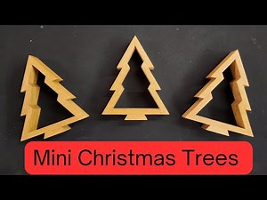 Make a BEAUTIFUL Mini Wooden Christmas Tree in 30 Minutes
