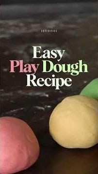 Easy Taste-Safe Playdough Recipe - Simple Ingredients and Stores Well