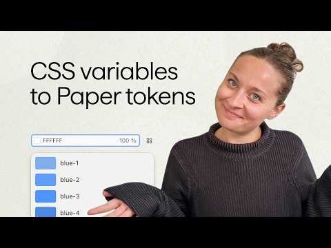 From CSS variables in your codebase to Paper design tokens with MCP
