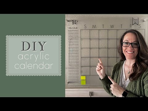 How to make an acrylic plexiglass wall calendar | DIY Tutorial