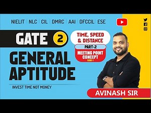 Time, Speed & Distance (Part-2) | Meeting Point Concept | General Aptitude by Avinash Sir