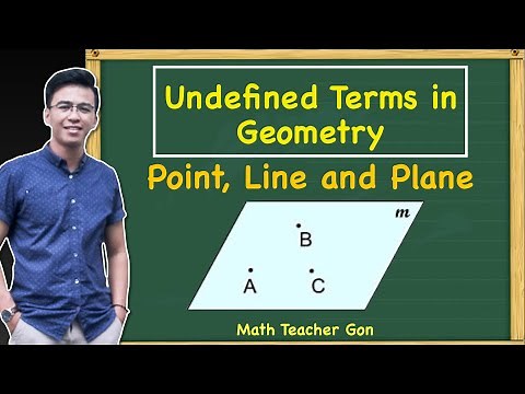 Undefined Terms in Geometry - Point, Line and Plane | GRADE 7 WEEK 1(3rd Quarter) @MathTeacherGon