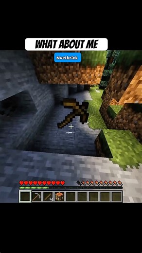 dont throw you wooden pickaxe #minecraft #gamtng