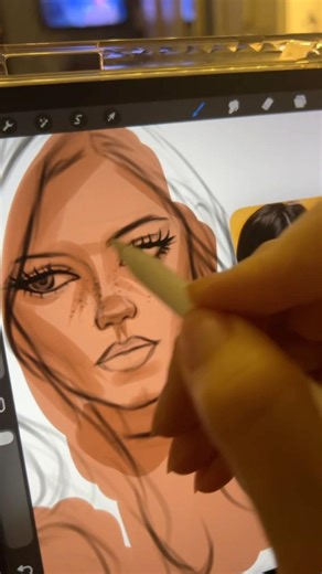 How i color skin digitally on procreate #digitalart #procrete #drawing #art #jennaortega