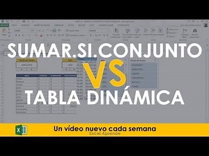 SUMAR.SI.CONJUNTO VS TABLA DINÁMICA EN EXCEL