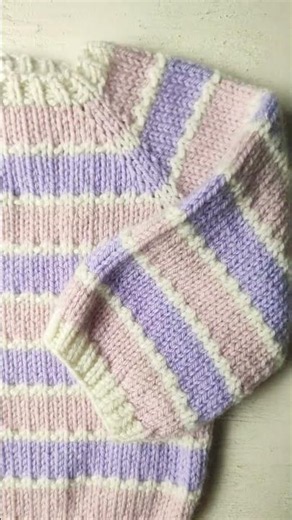 Baby sweater knitting pattern. Sori Baby Pullover Knitting Pattern.