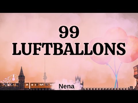 99 Luftballons English Lyrics | Nena Lyric Video (German Classic)
