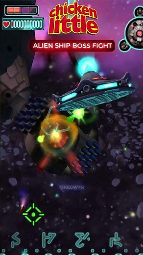 💀 Alien Ship Boss Fight - Chicken Little [4K 60ᶠᵖˢ] (PC, PS2, Gamecube, Xbox) #Shorts