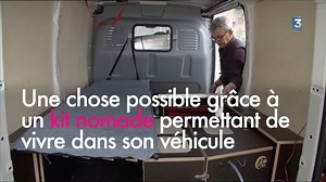 Un Breton a inventé un kit "Nomad Addict" fixable en 5 minutes dans un véhicule. Il permet de se faire à manger, de dormir et même de se doucher. Une sorte d'alternative à la caravane. | France 3 Bretagne