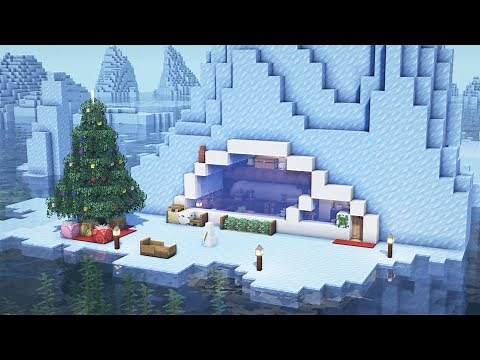 Minecraft Tutorial - How to Build an Ice Mountain House #34
