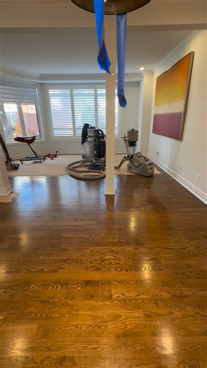 We’ve got most of the railing rough-installed — still two more floors to go! Oak posts, black spindles, clean lines coming together 🔨✨ #OttawaSandingAndRefinishing #StairProject #RailingInstall #CustomStairs #BeforeAndAfter | Ottawa Sanding And Refinishing