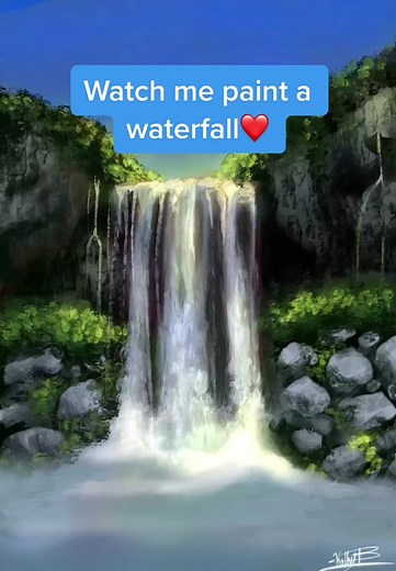Waterfall Painting Tutorial: How to Paint a Stunning Waterfall