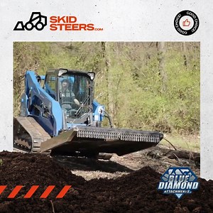 9.8K views · 29 reactions | Mow grass and cut material up to 4 inches with this great attachment.  With a 3 double edge blade system and a bidirectional motor, this heavy-duty brush cutter can be run in either direction. It is more dependable than a gear box driven cutter. ⚙️ Check out this offer, choose this made in The USA attachment and save 10%   Call 866-315-3134 or visit  | Skidsteers.com | Facebook