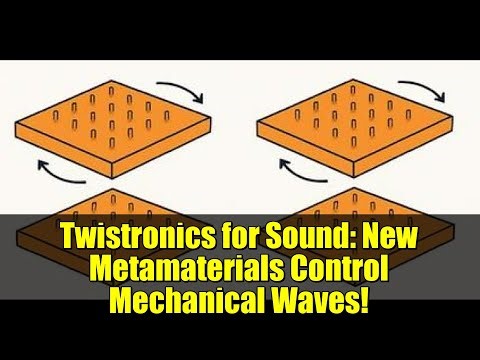 Twistronics for Sound: New Metamaterials Control Mechanical Waves!