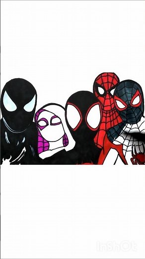 5 Spider-Man Styles One Tutorial In reverse #spiderman #art #shorts