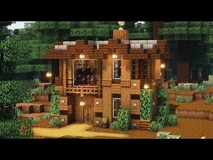 Minecraft | How to Build a Spruce Starter House | Tutorial