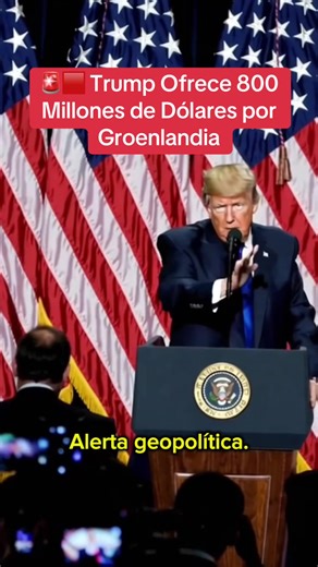 La oferta directa de Washington reaviva la disputa por el control estratégico del Ártico. #EstadosUnidos #Groenlandia #Dinamarca #Geopolitica #AlertaGlobal
