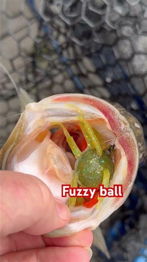 DIY #fuzzyball from a 3D printed mold. final caught a bass. #handmadelure #vexusboats #bassfishing