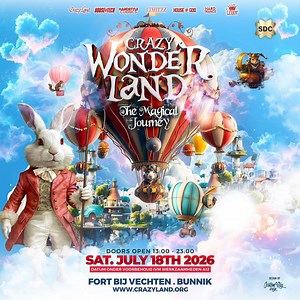 Crazy Wonderland Festival · 2026, Bunnik — Tickets, line-up & info