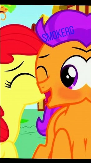Scootalo x Rumble, Applebloom x Tender Taps (mlp)