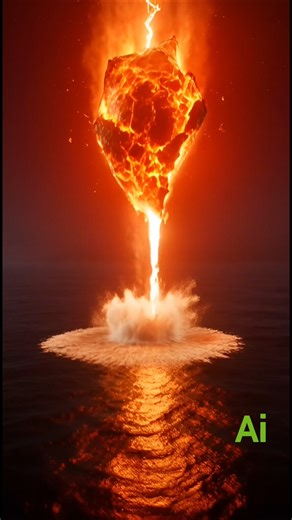 sun temperature effect ai 😱 #ai #sun #ocean #aiart #effect