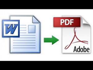 How To Convert Word to PDF