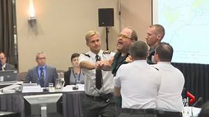 The Energy East hearings in Montreal were cancelled Monday after anti-pipeline demonstrators stormed the proceedings to protest the controversial $15.7 billion pipeline. Learn more: http://glbn.ca/ZpdSxf | Global Halifax