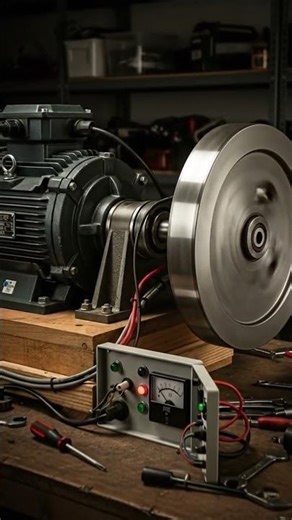 DC Motor and Flywheel Project Experiment #freeenergygenerator