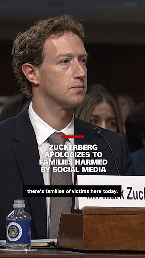 33K views · 230 reactions | During a Senate Judiciary Committee hearing in which lawmakers grilled tech CEOs about potential harms from their products on teens, Meta CEO Mark Zuckerberg stood and apologized to the families present, saying he was sorry for "the things that your families have suffered." | CNN | Facebook